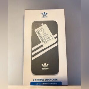 Adidas 3-Stripes Snap Case Black / White  Apple iPhone 14 Pro Max New Sealed